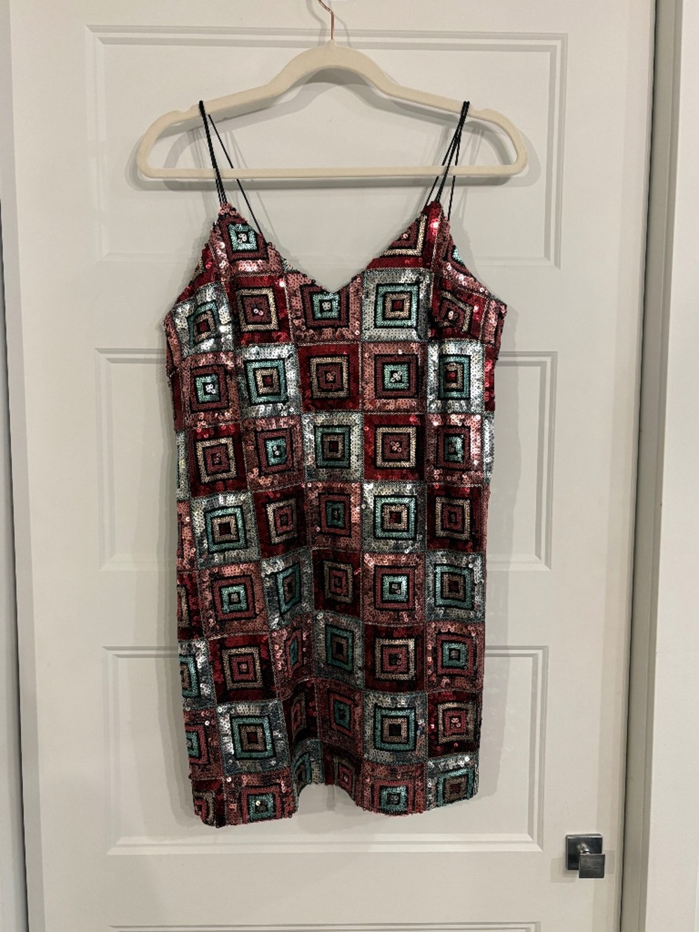 Multicolour Sequin Mini Dress